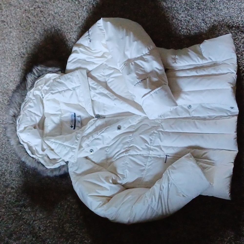 Columbia Omni-Shield Juniors Size M White Jacket